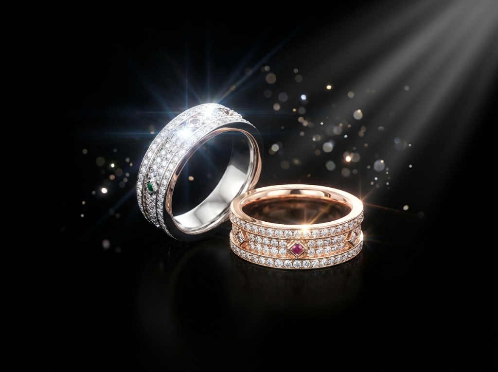 다이아몬드 반지 세트